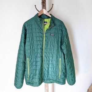 Patagonia Nano Puff Jacket, XL, Green